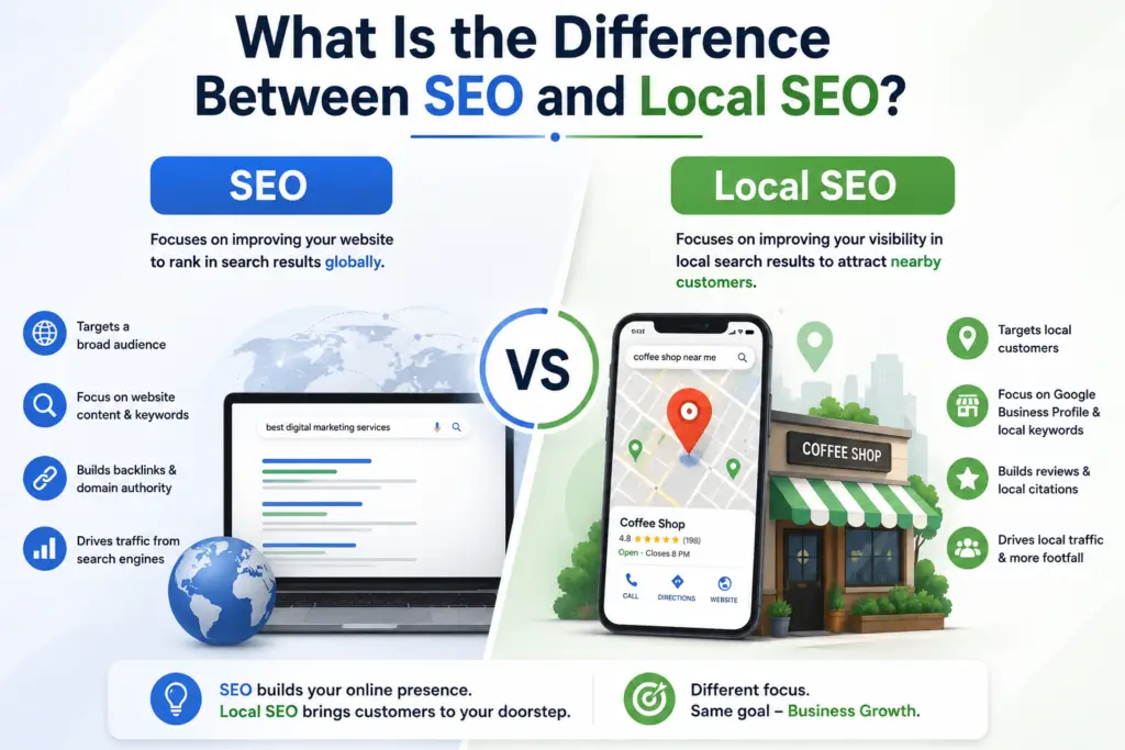 What Is the Difference Between SEO and Local SEO